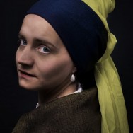 a tribute to Jan Vermeer and his masterwork "Girl with a Pearl Earring"
